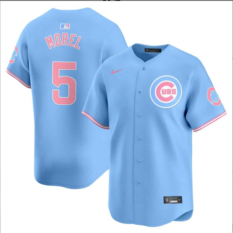 Men Chicago Cubs 5 Morel blue 2024 Nike MLB jersey